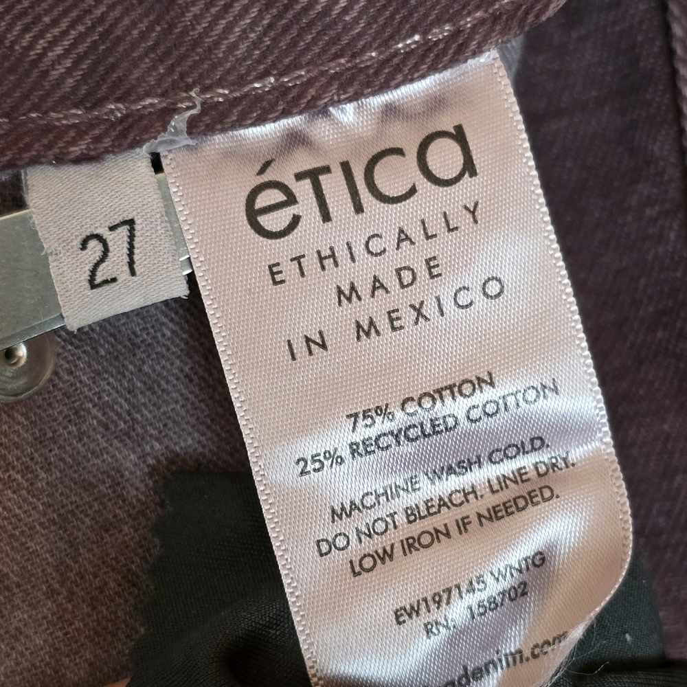 Etica Finn High-Rise Slim Straight-Leg Jean 27 - Picture 7 of 14